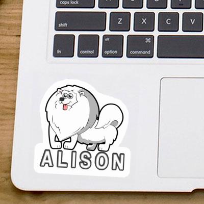 Sticker Alison German Spitz Gift package Image