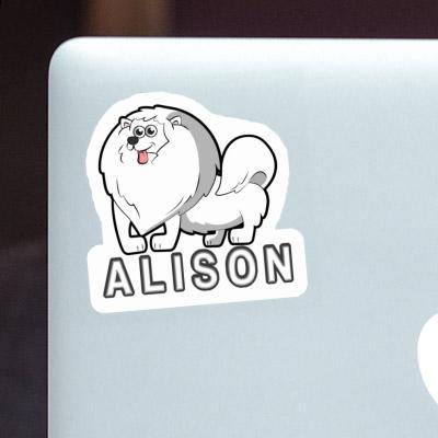 Sticker Alison German Spitz Notebook Image