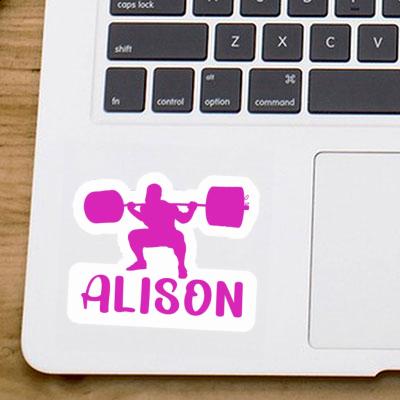 Sticker Alison Gewichtheberin Image