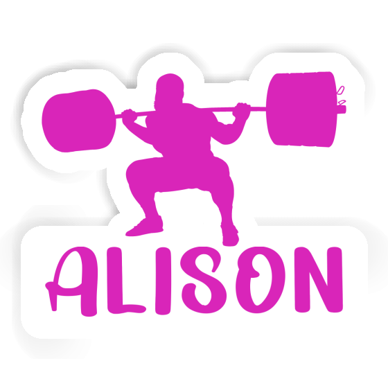 Sticker Alison Gewichtheberin Image