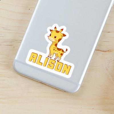 Aufkleber Alison Giraffe Laptop Image