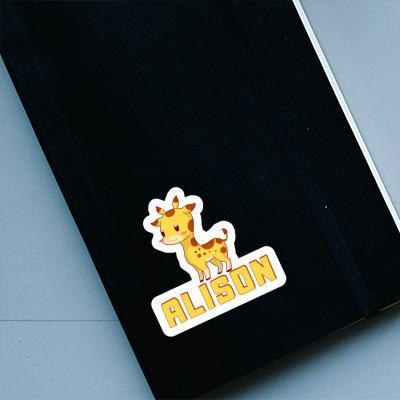 Alison Sticker Giraffe Notebook Image