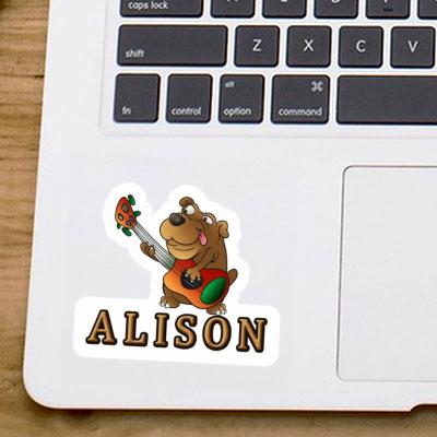 Sticker Guitar Dog Alison Gift package Image