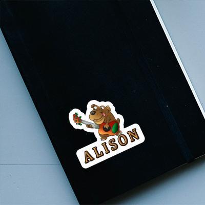 Sticker Guitar Dog Alison Image