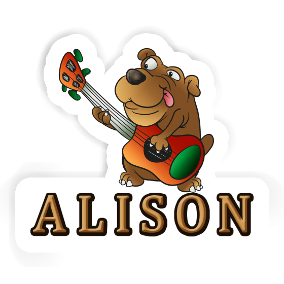 Sticker Guitar Dog Alison Gift package Image