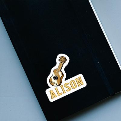 Sticker Guitar Alison Notebook Image