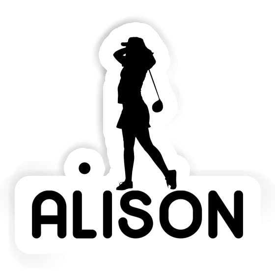 Golfeuse Autocollant Alison Notebook Image