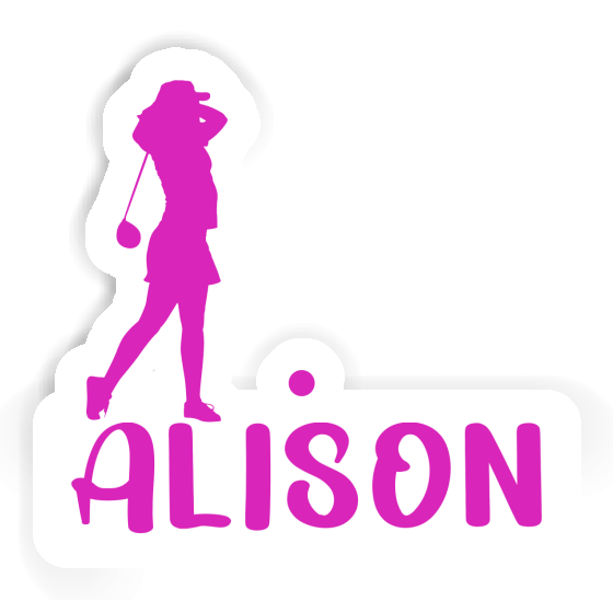 Golfer Sticker Alison Gift package Image