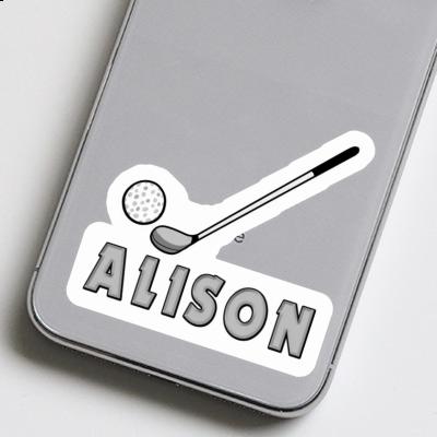 Alison Sticker Golf Club Notebook Image