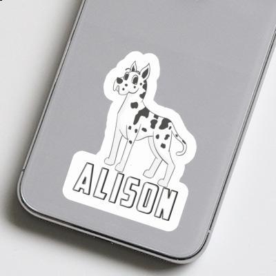 Great Dane Sticker Alison Notebook Image