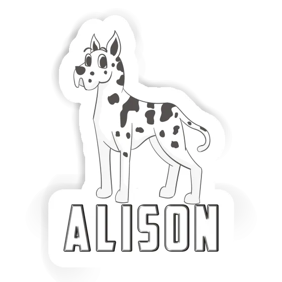 Great Dane Sticker Alison Gift package Image