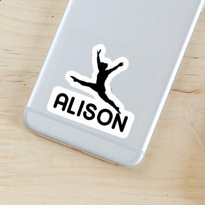 Alison Sticker Gymnast Notebook Image