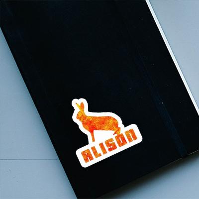 Sticker Alison Rabbit Laptop Image