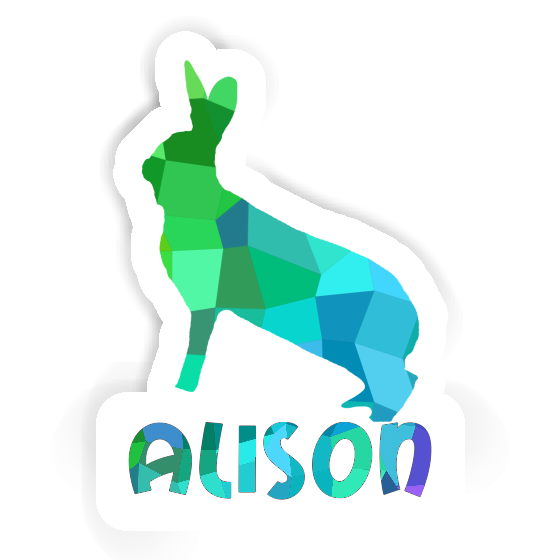 Alison Sticker Rabbit Image