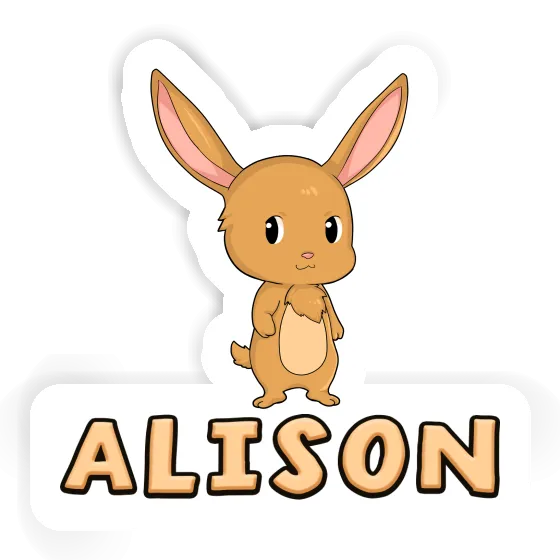 Hare Sticker Alison Laptop Image