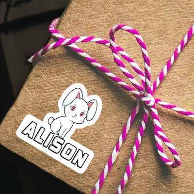 Alison Autocollant Lapin Gift package Image