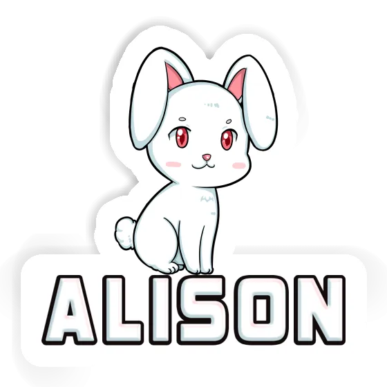 Aufkleber Alison Hase Laptop Image