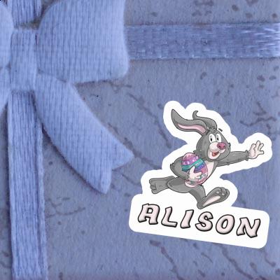 Rugby rabbit Sticker Alison Gift package Image