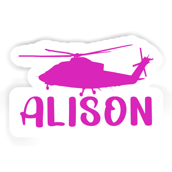 Sticker Alison Helikopter Laptop Image