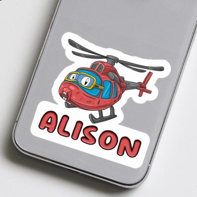 Autocollant Alison Hélicoptère Laptop Image