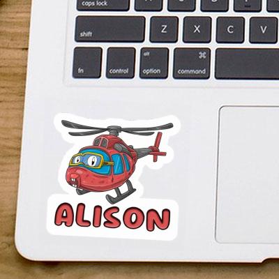 Sticker Alison Helikopter Laptop Image