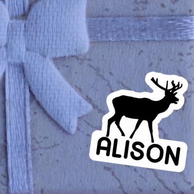 Cerf Autocollant Alison Notebook Image