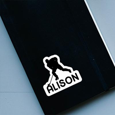 Sticker Hockey Player Alison Gift package Image