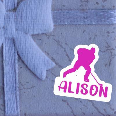 Autocollant Alison Joueuse de hockey Laptop Image