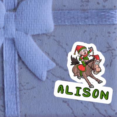 Alison Sticker Christmas Horse Gift package Image