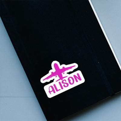 Jumbo-Jet Aufkleber Alison Notebook Image