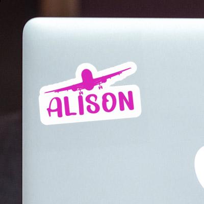 Sticker Alison Flugzeug Laptop Image