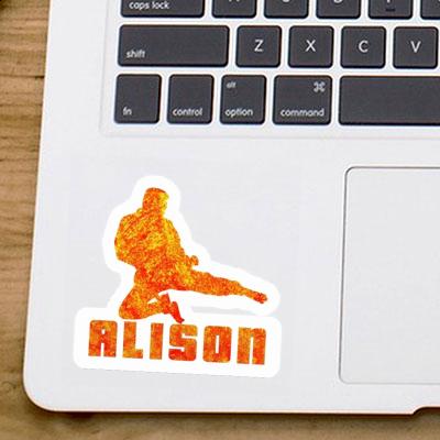 Karateka Sticker Alison Notebook Image