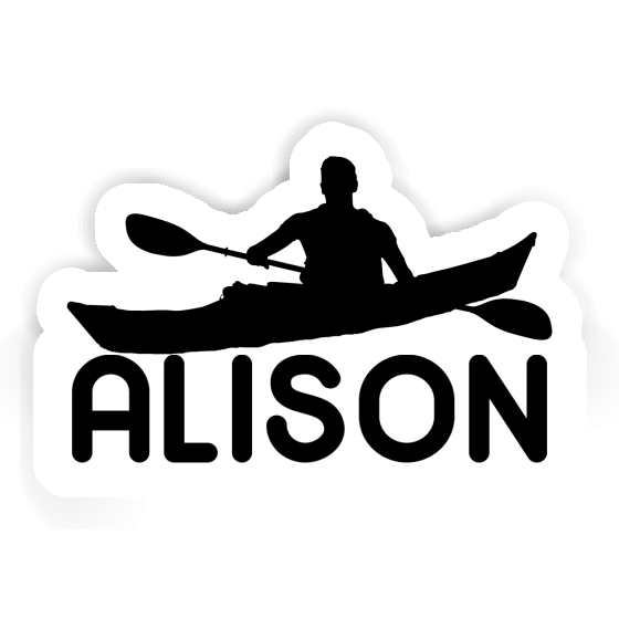 Sticker Alison Kayaker Laptop Image