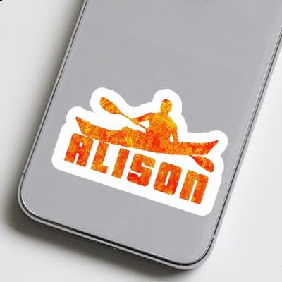 Alison Sticker Kayaker Image