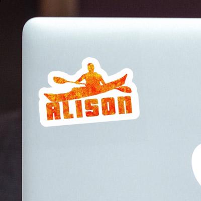 Alison Sticker Kayaker Notebook Image