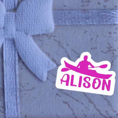 Alison Sticker Kayaker Notebook Image