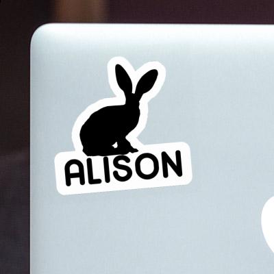 Alison Sticker Rabbit Notebook Image