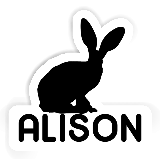 Alison Sticker Rabbit Laptop Image