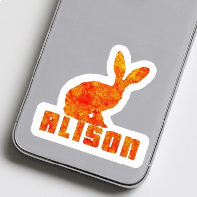 Alison Sticker Rabbit Laptop Image