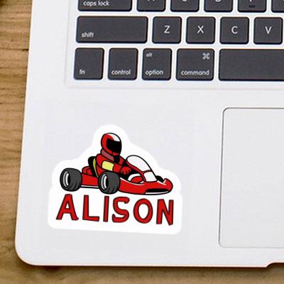 Pilote de kart Autocollant Alison Gift package Image