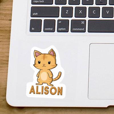 Kitten Sticker Alison Notebook Image