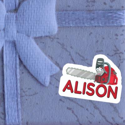 Sticker Alison Chainsaw Laptop Image