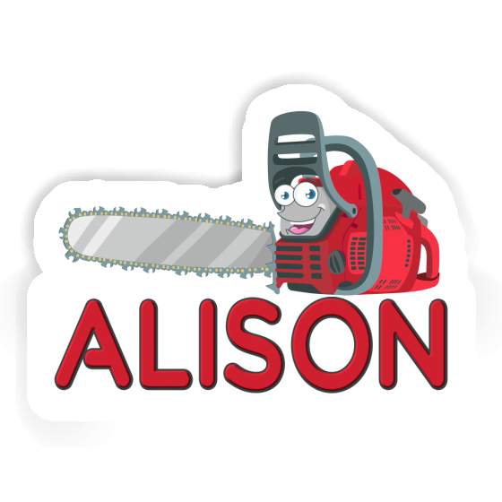 Sticker Alison Chainsaw Notebook Image