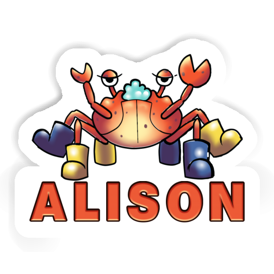 Alison Sticker Crab Laptop Image