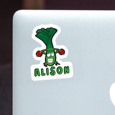 Alison Sticker Weightlifter Notebook Image