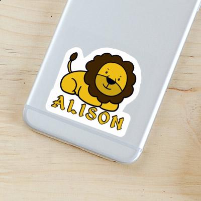 Alison Sticker Lion Laptop Image