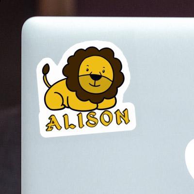 Alison Sticker Lion Laptop Image