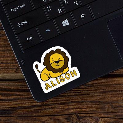 Alison Sticker Lion Laptop Image