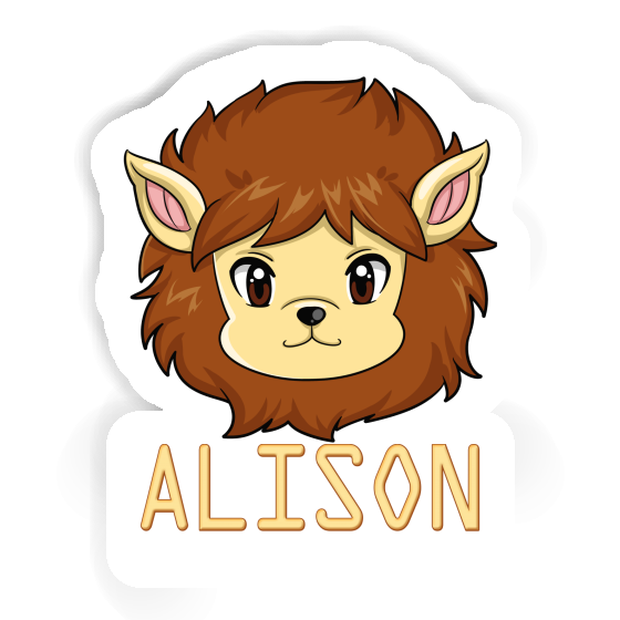 Alison Sticker Lion Laptop Image