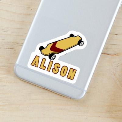 Skateboard Sticker Alison Notebook Image